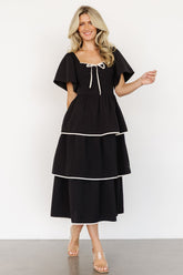 Madrid Tiered Dress | Black