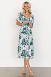 Cadence Midi Dress | Jade Floral