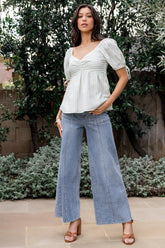 Emmi Mid Rise Wide Leg Jeans | Medium Wash