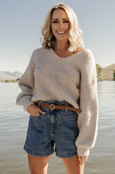 Brynna Bubble Sleeve Sweater | Multi