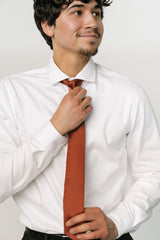 Classic Satin Tie | Cinnamon
