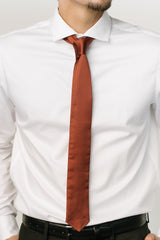 Classic Satin Tie | Cinnamon