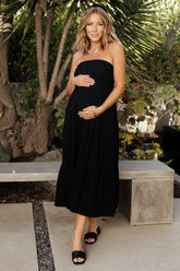 Delray Strapless Dress | Black