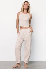 Kellen Tank + Jogger Set | Natural