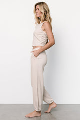 Kellen Tank + Jogger Set | Natural