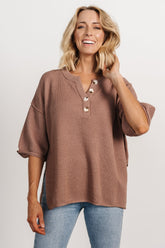 Maddock Knit Top | Mocha