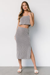 Sabrina Tank + Skirt Set | Blue Stripe