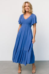 Scarlett Smocked Dress | Blue