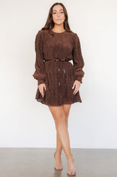 Tiandra Short Dress | Bronze Shimmer