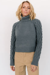 Vonn Turtleneck Sweater | Winter Green