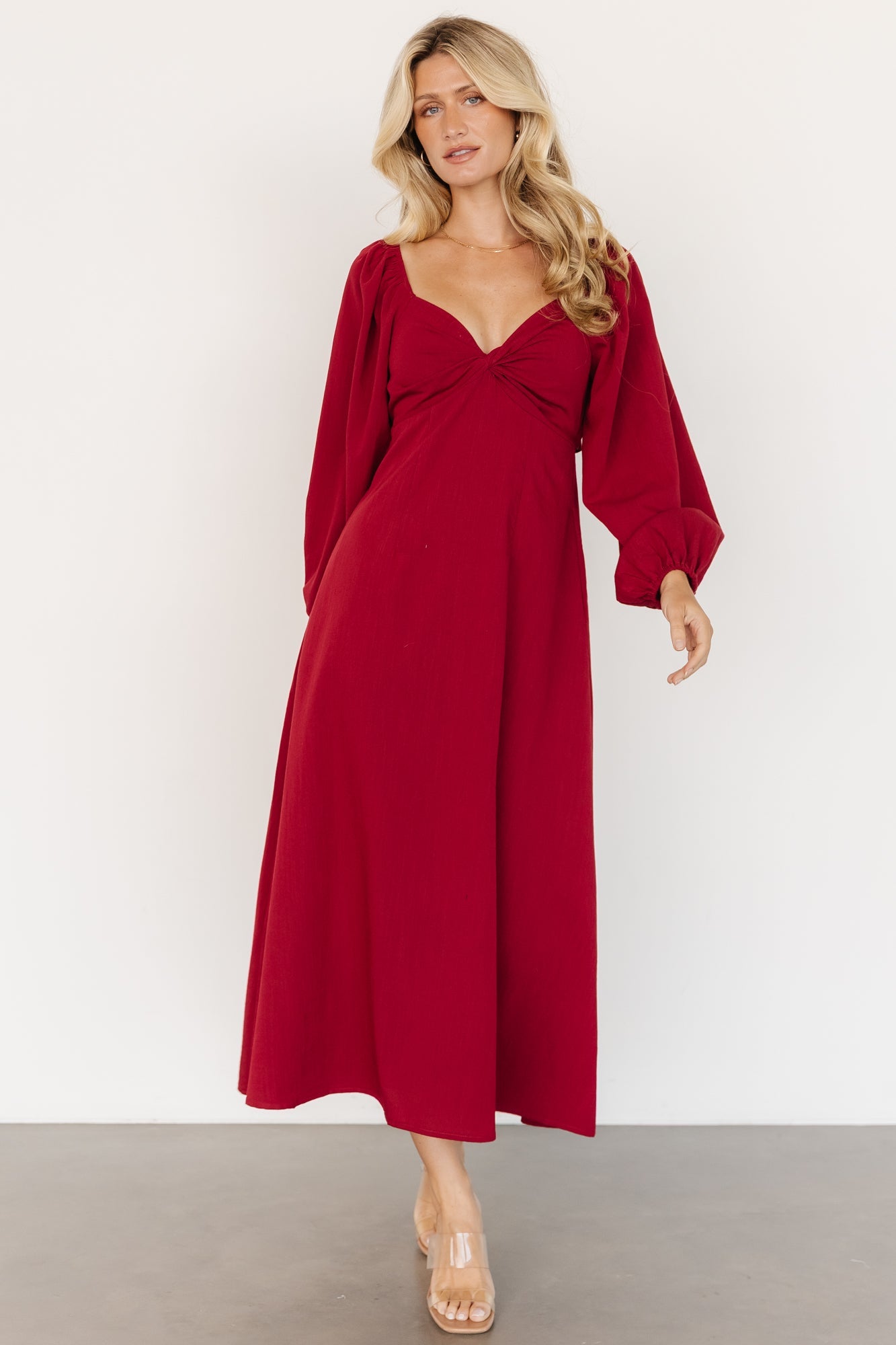 Rosalie Back Tie Dress | Scarlet