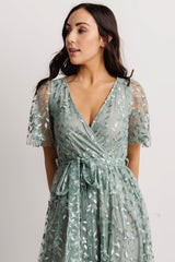 Fabric Swatch - Marseille Embossed | Eucalyptus