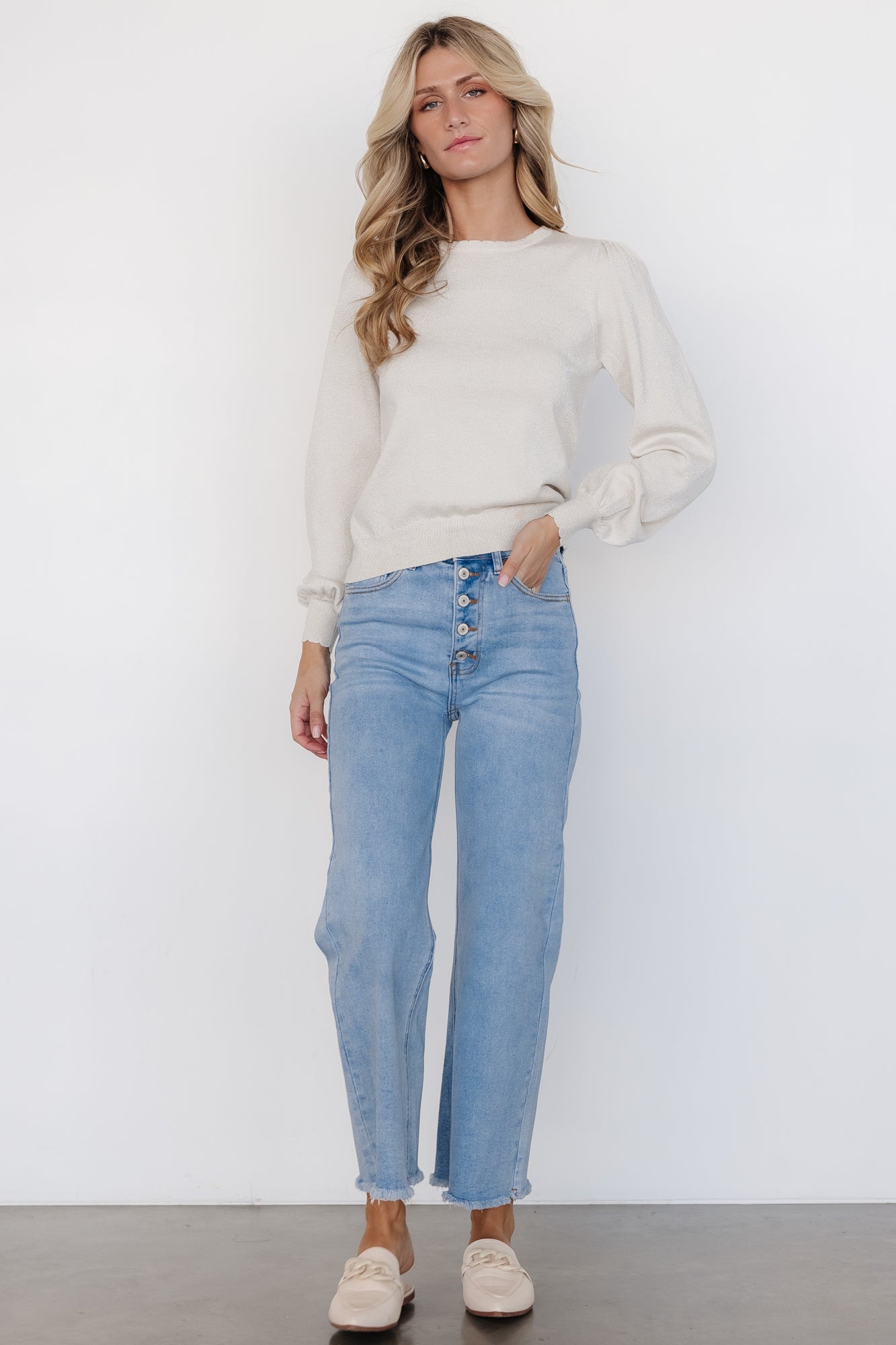 Brody High Rise Wide Leg Jeans | Light Wash