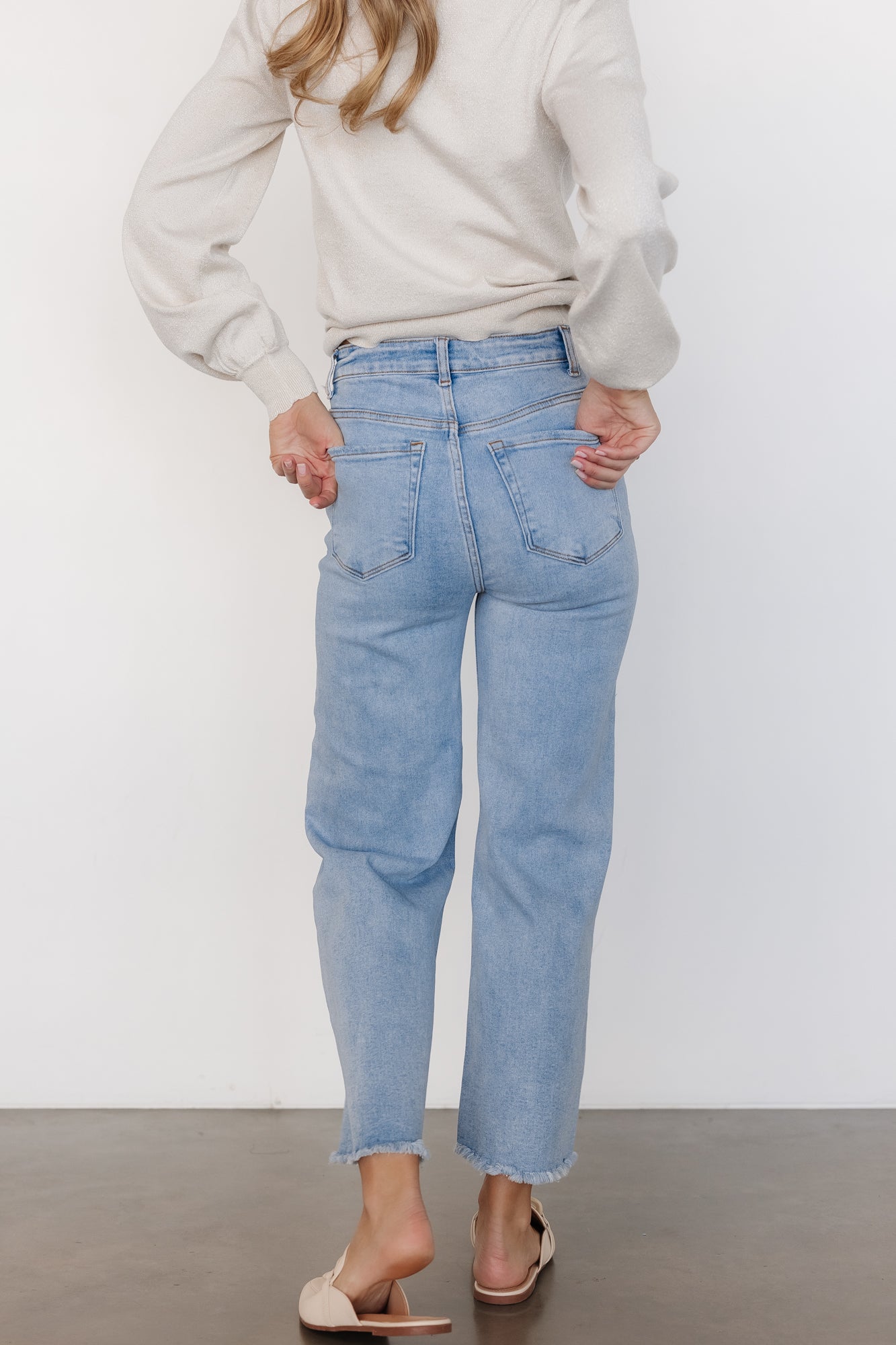 Brody High Rise Wide Leg Jeans | Light Wash