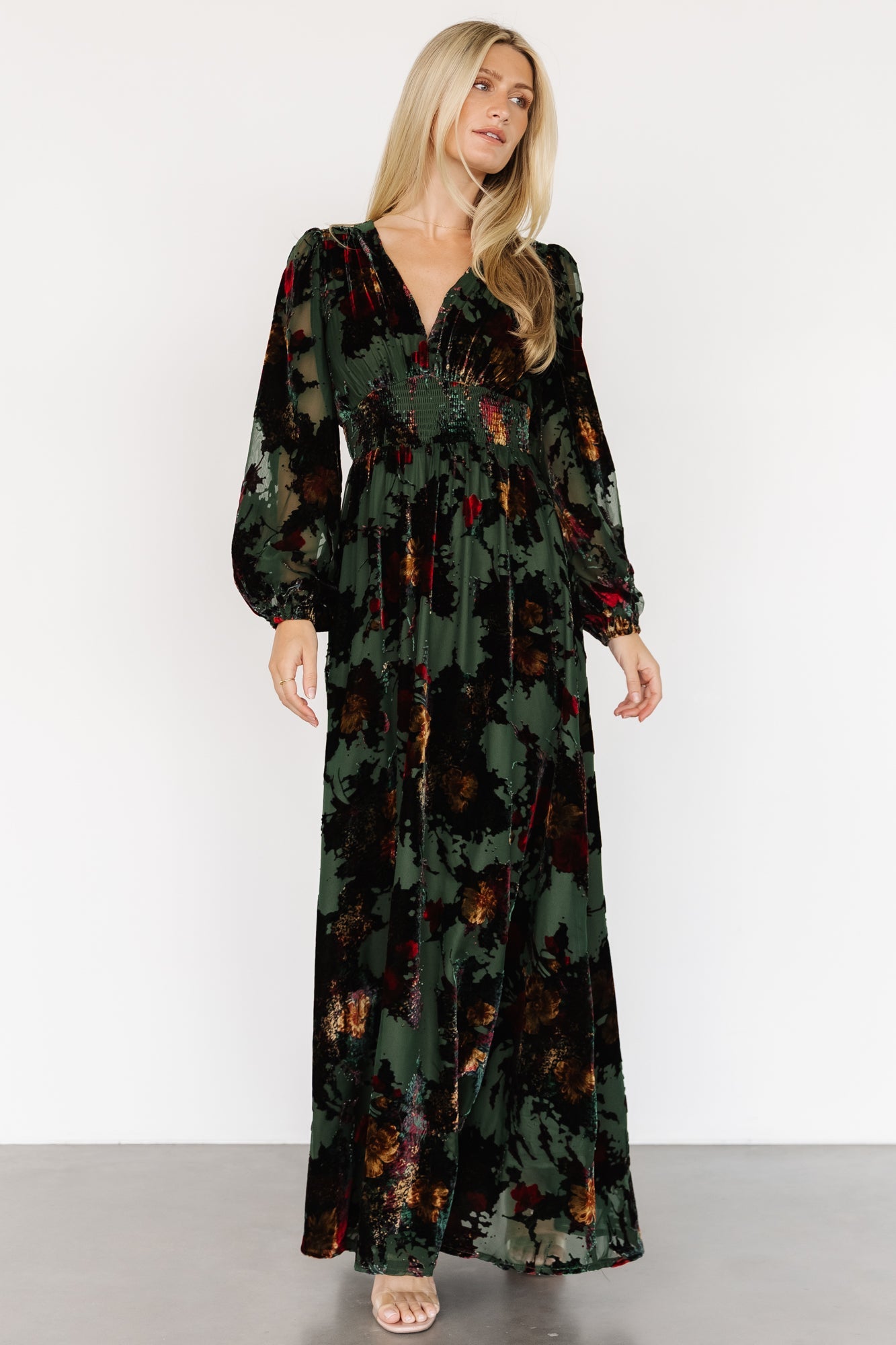 Mikla Maxi Dress | Wintergreen Multi