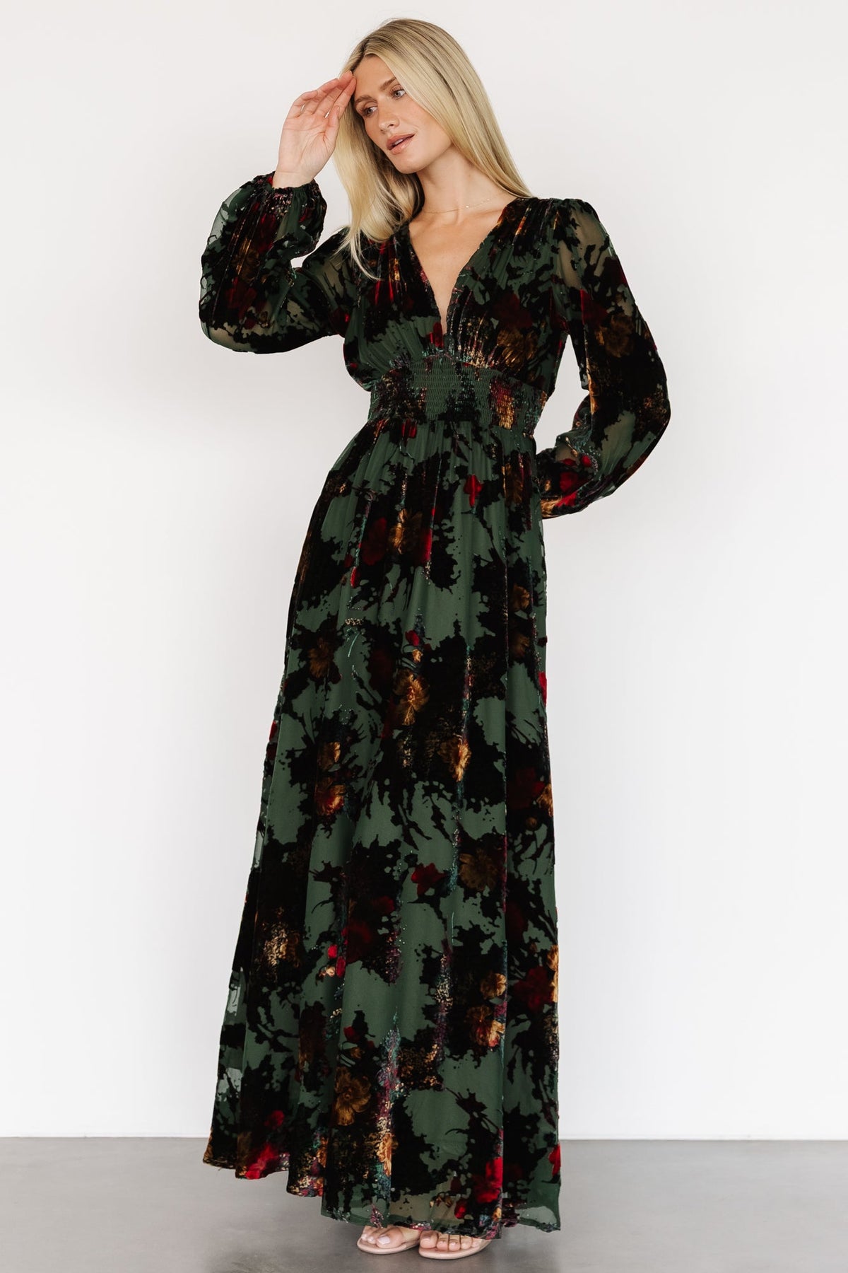 Mikla Maxi Dress | Wintergreen Multi