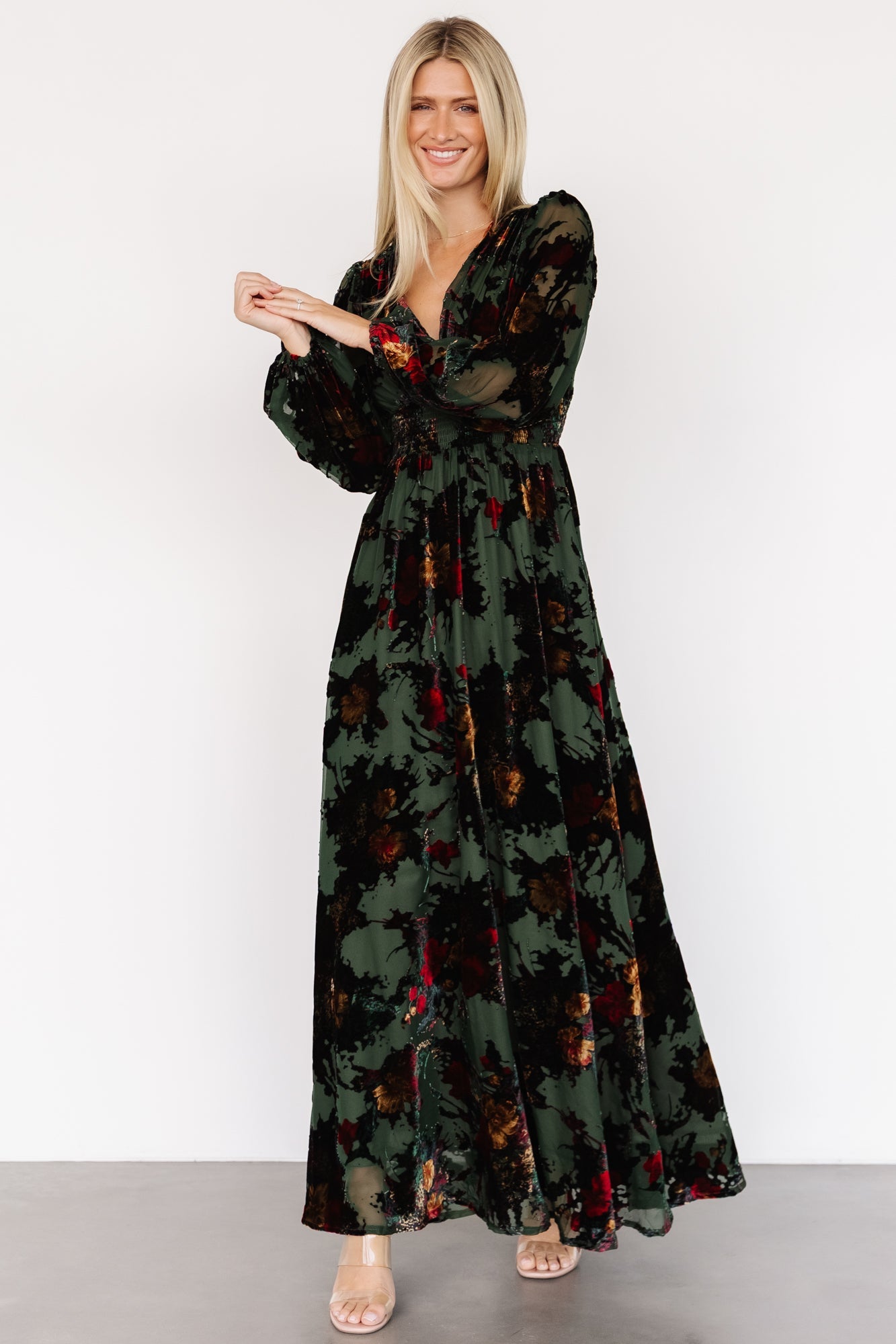 Mikla Maxi Dress | Wintergreen Multi