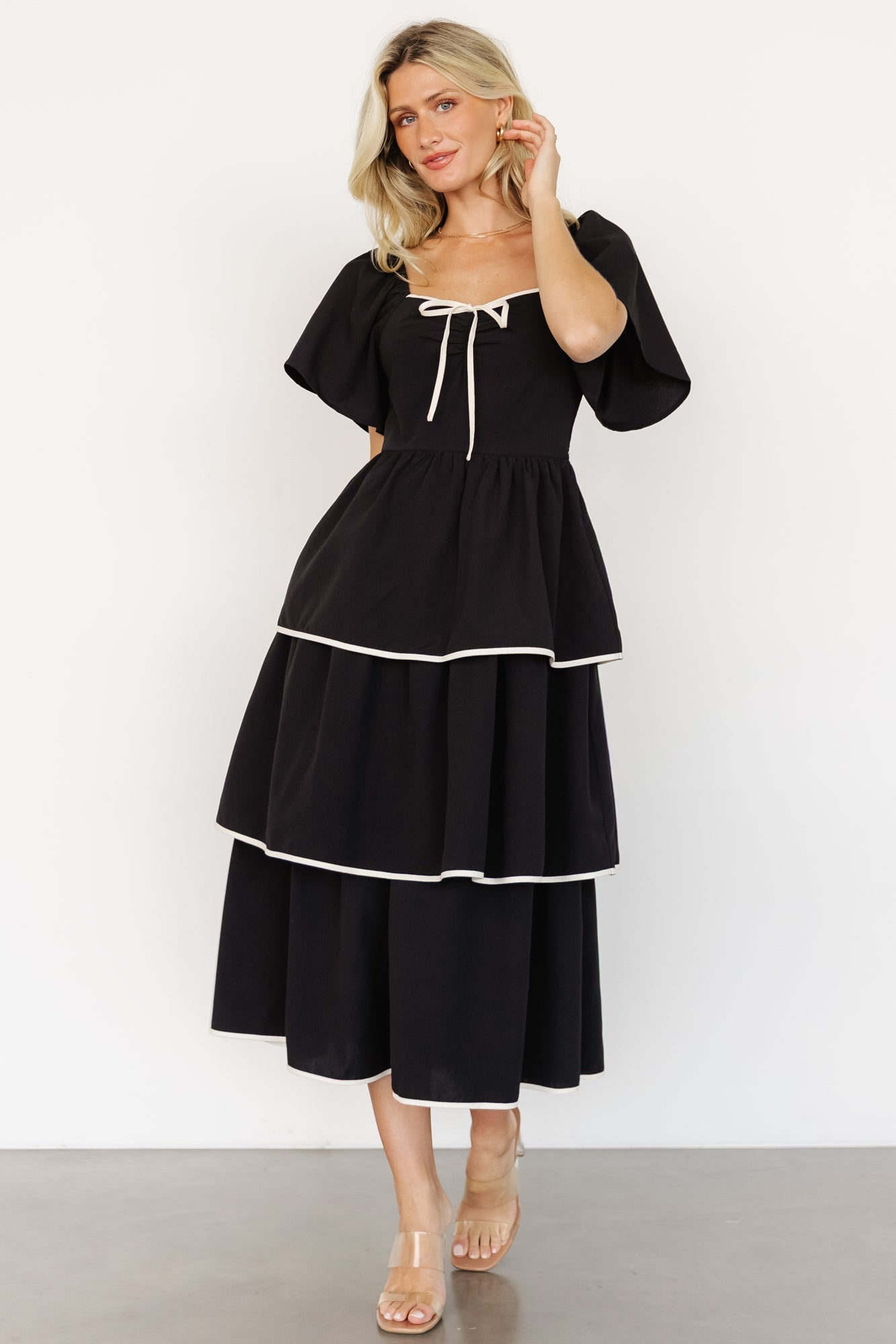 Madrid Tiered Dress | Black