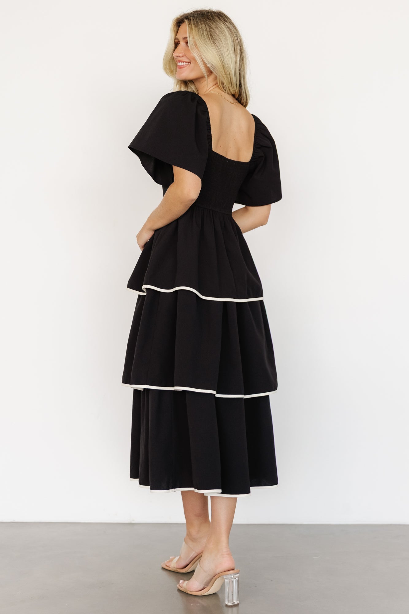 Madrid Tiered Dress | Black