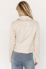 Marisa Faux Suede Jacket | Ivory