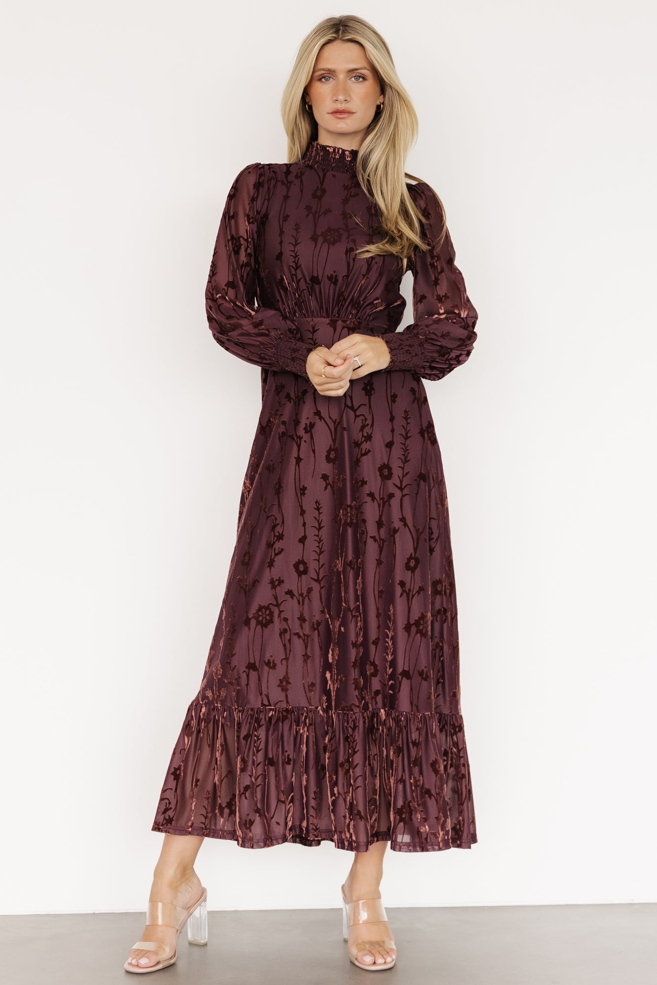 Penelope Velvet Maxi Dress | Clove