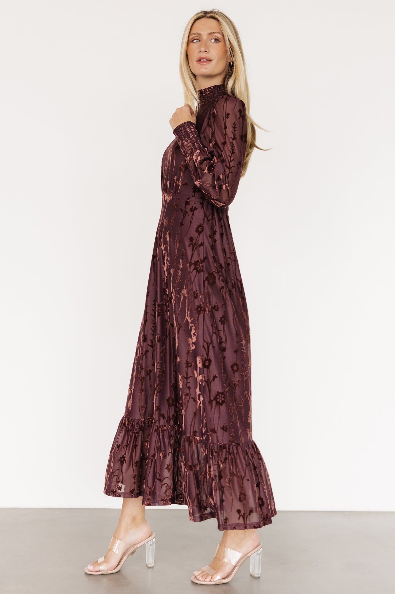 Penelope Velvet Maxi Dress | Clove