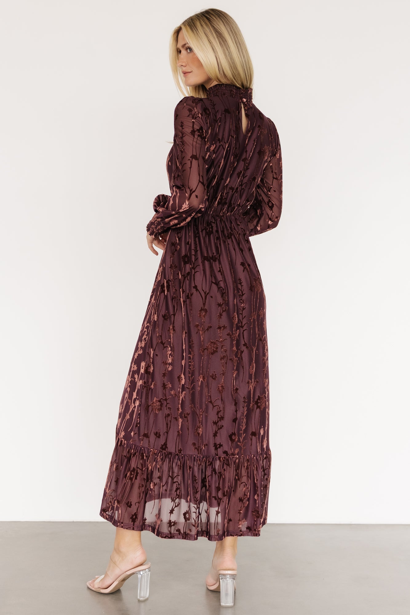 Penelope Velvet Maxi Dress | Clove