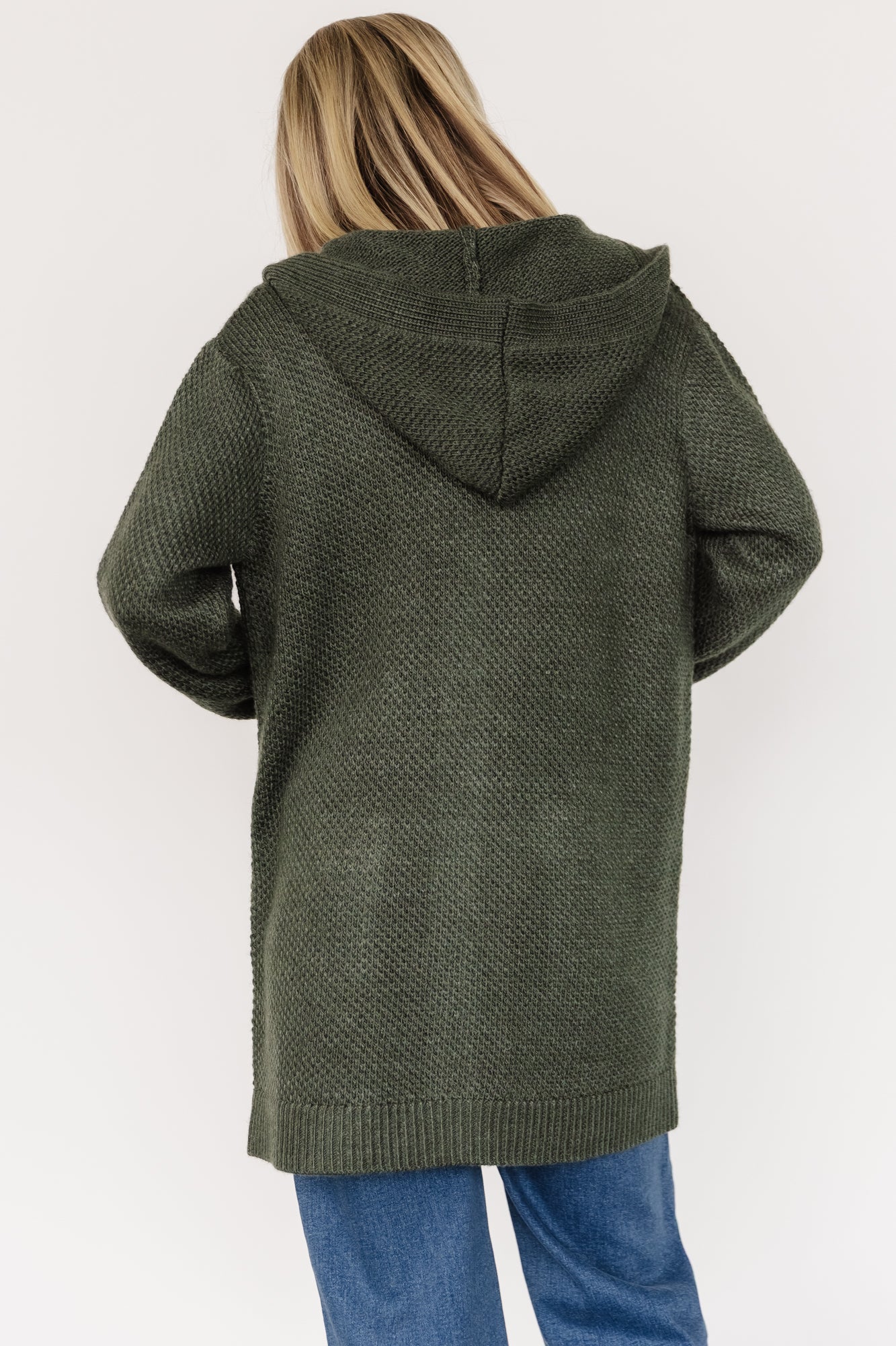 Katrine Hooded Cardigan | Green