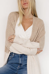 Thea Duster Cardigan | Natural + Ivory