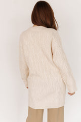 Alberta Cable Knit Cardigan | Cream