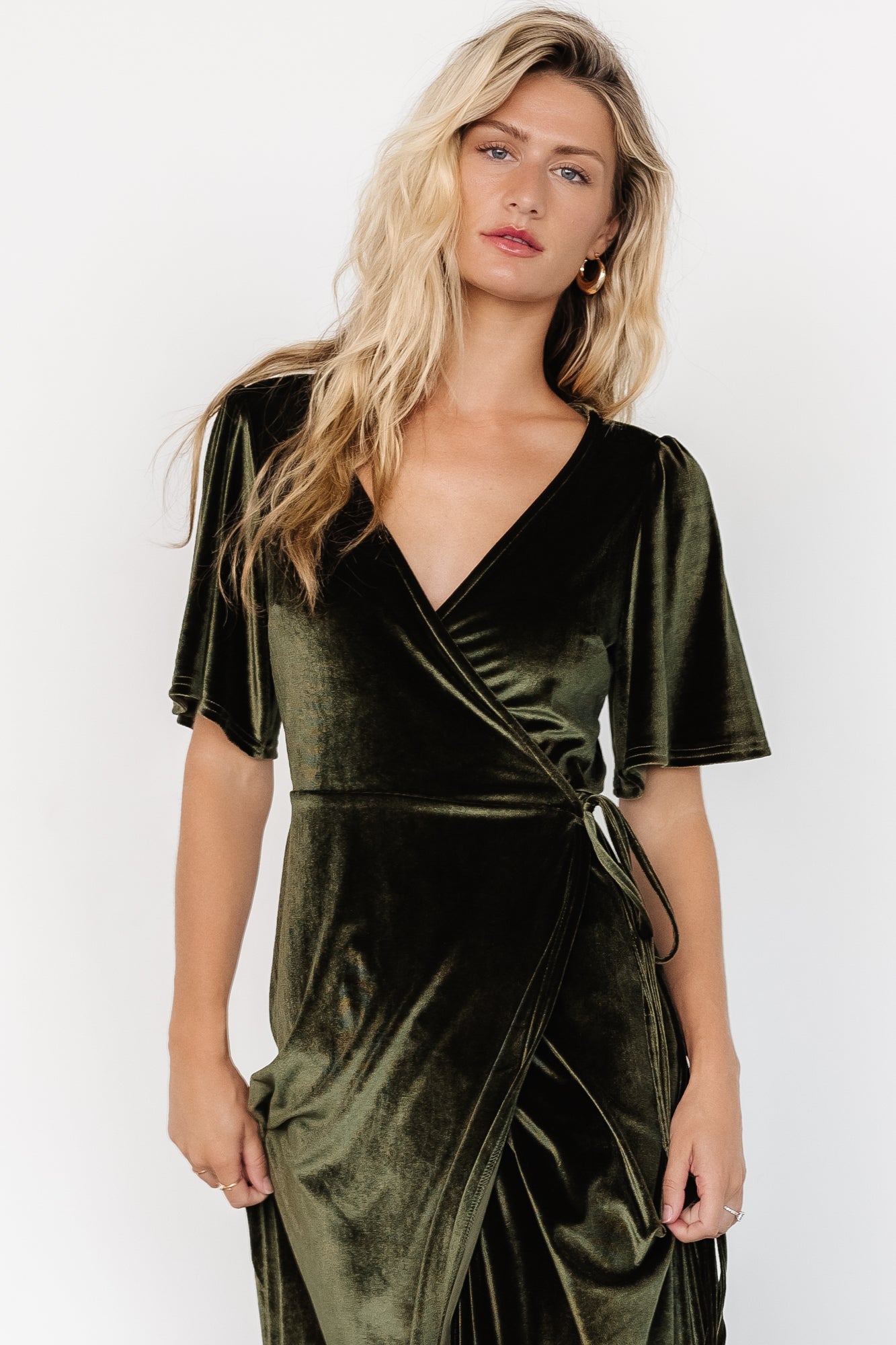 Fabric Swatch - Katelyn Velvet | Dark Olive