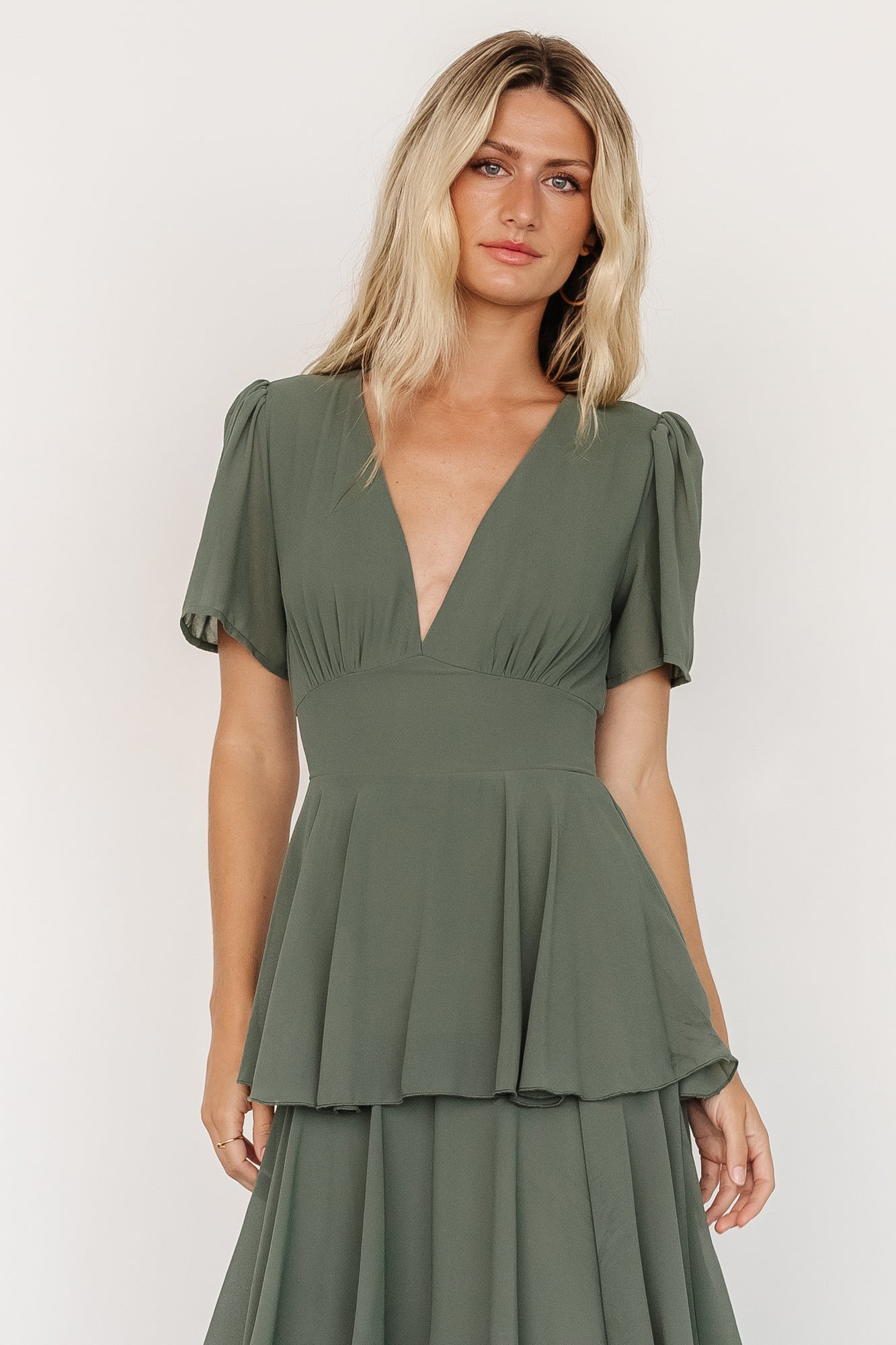 Fabric Swatch - Montaigne Chiffon | Dark Sage