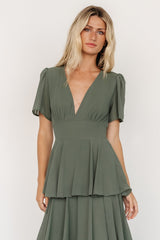 Fabric Swatch - Montaigne Chiffon | Dark Sage