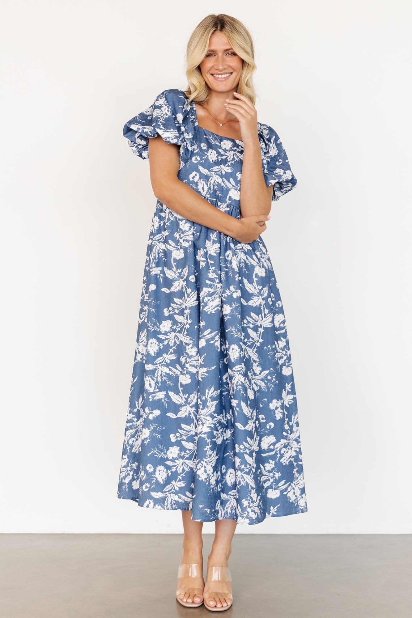 Graceland Maxi Dress | Slate + White Floral