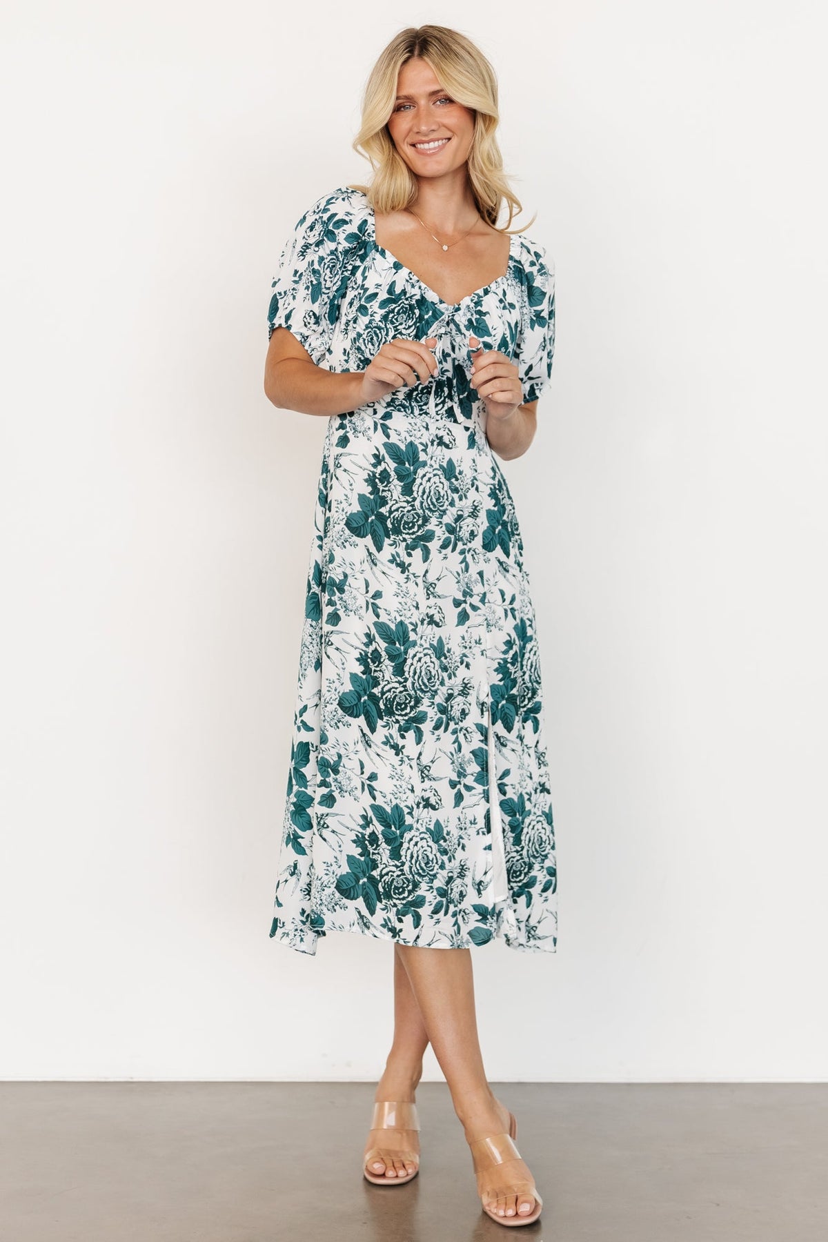 Cadence Midi Dress | Jade Floral