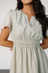 Dita Short Dress | Sage