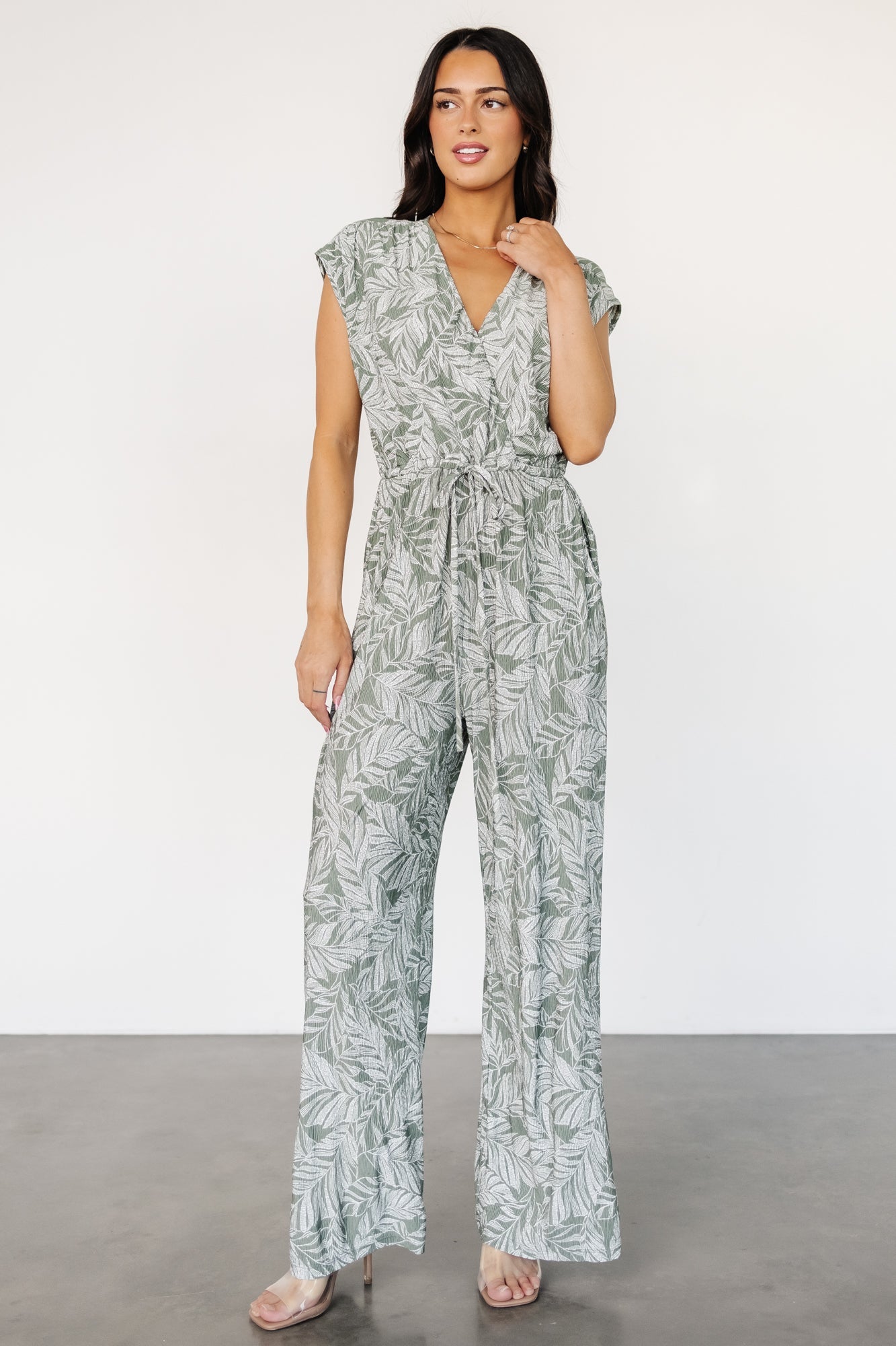 Kelani Jumpsuit | Green Print