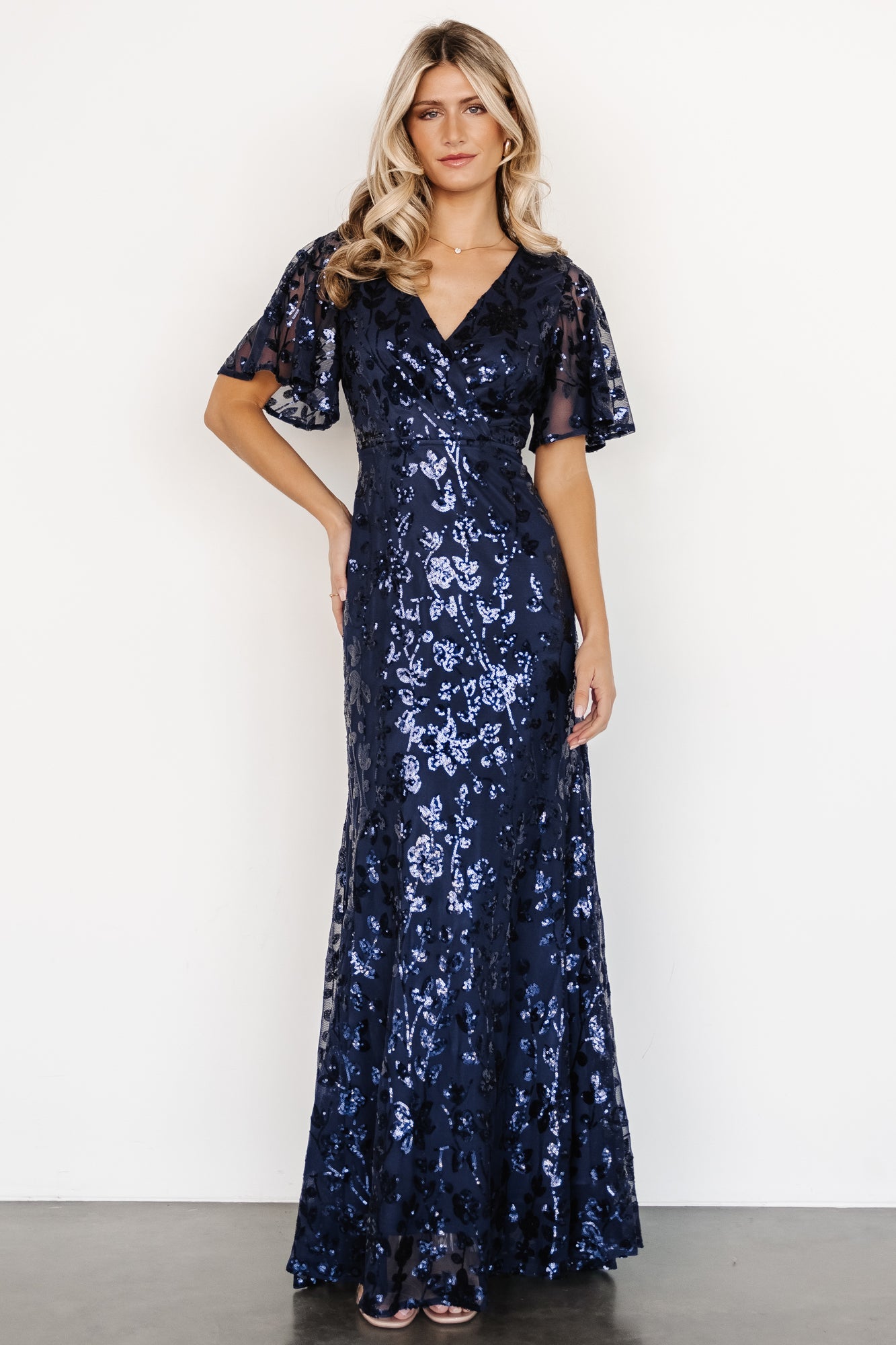 Esme Sequin Dress | Navy