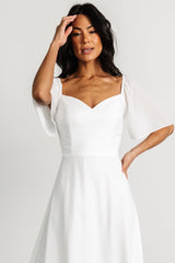 Fabric Swatch - Colette Chiffon | White