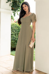 Sierra Sweetheart Maxi Dress | Dusty Olive