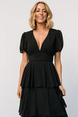 Fabric Swatch - Montaigne Chiffon | Black