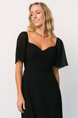 Fabric Swatch - Colette Chiffon | Black