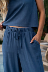 Sparrow Tank + Pants Set | Deep Blue