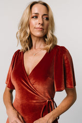 Fabric Swatch - Katelyn Velvet | Cinnamon