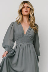 Fabric Swatch - Olivia Chiffon | Dusty Blue