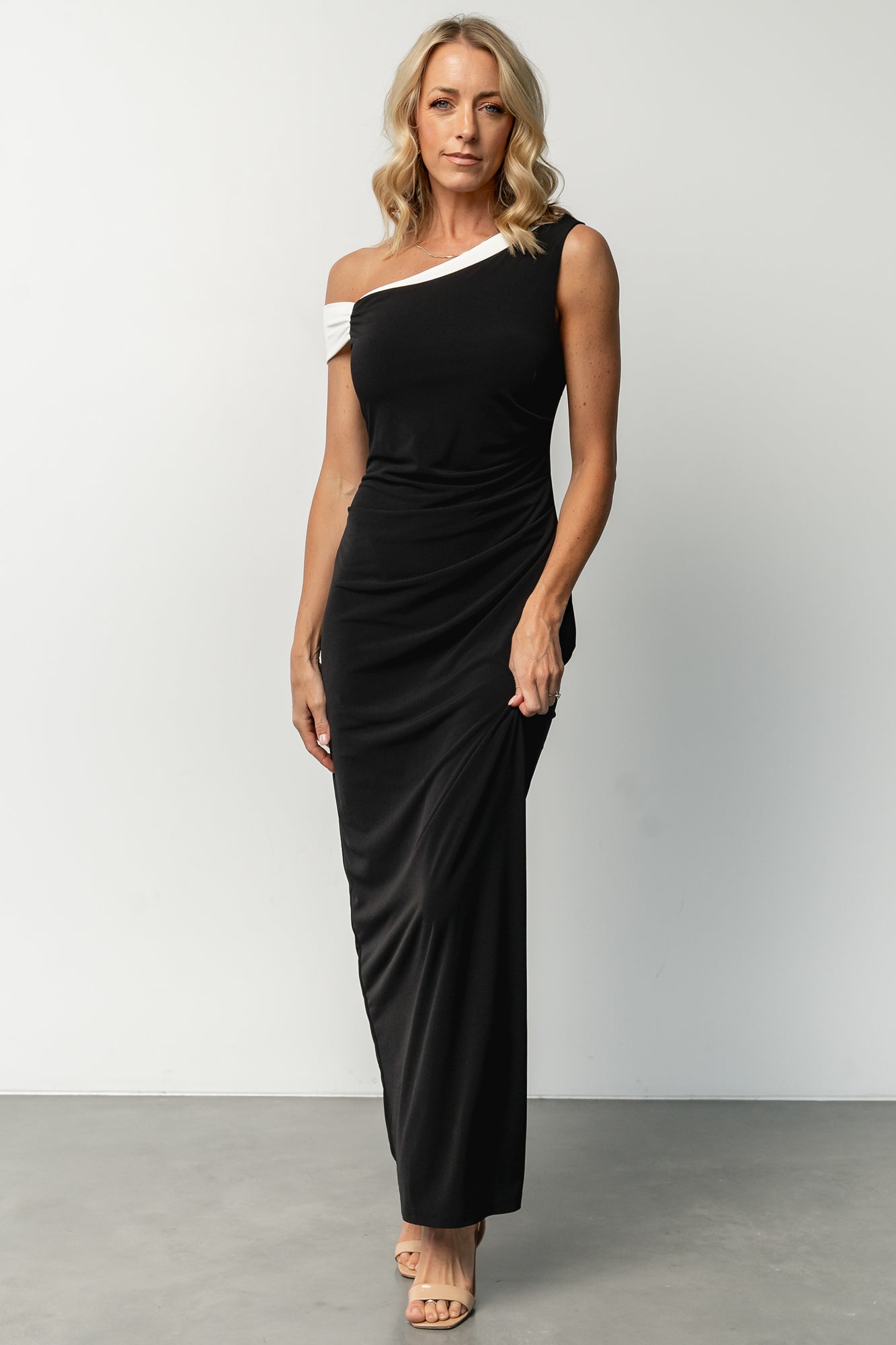 Valena Maxi Dress | Black + Ivory