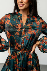 Venice Short Dress | Jade + Copper Floral