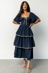Madrid Tiered Dress | Navy