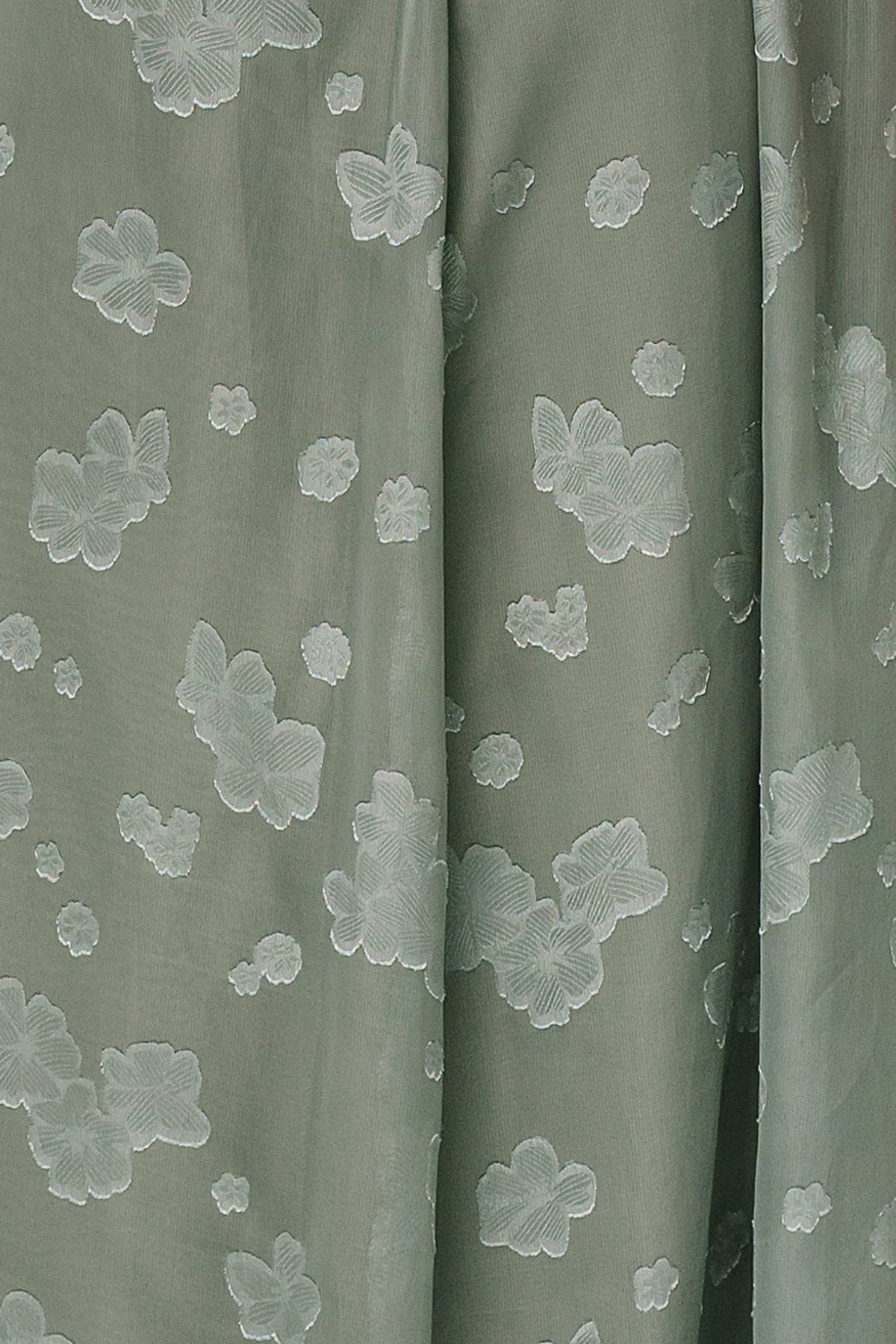 Fabric Swatch - Faye Chiffon | Eucalyptus