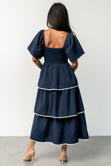Madrid Tiered Dress | Navy